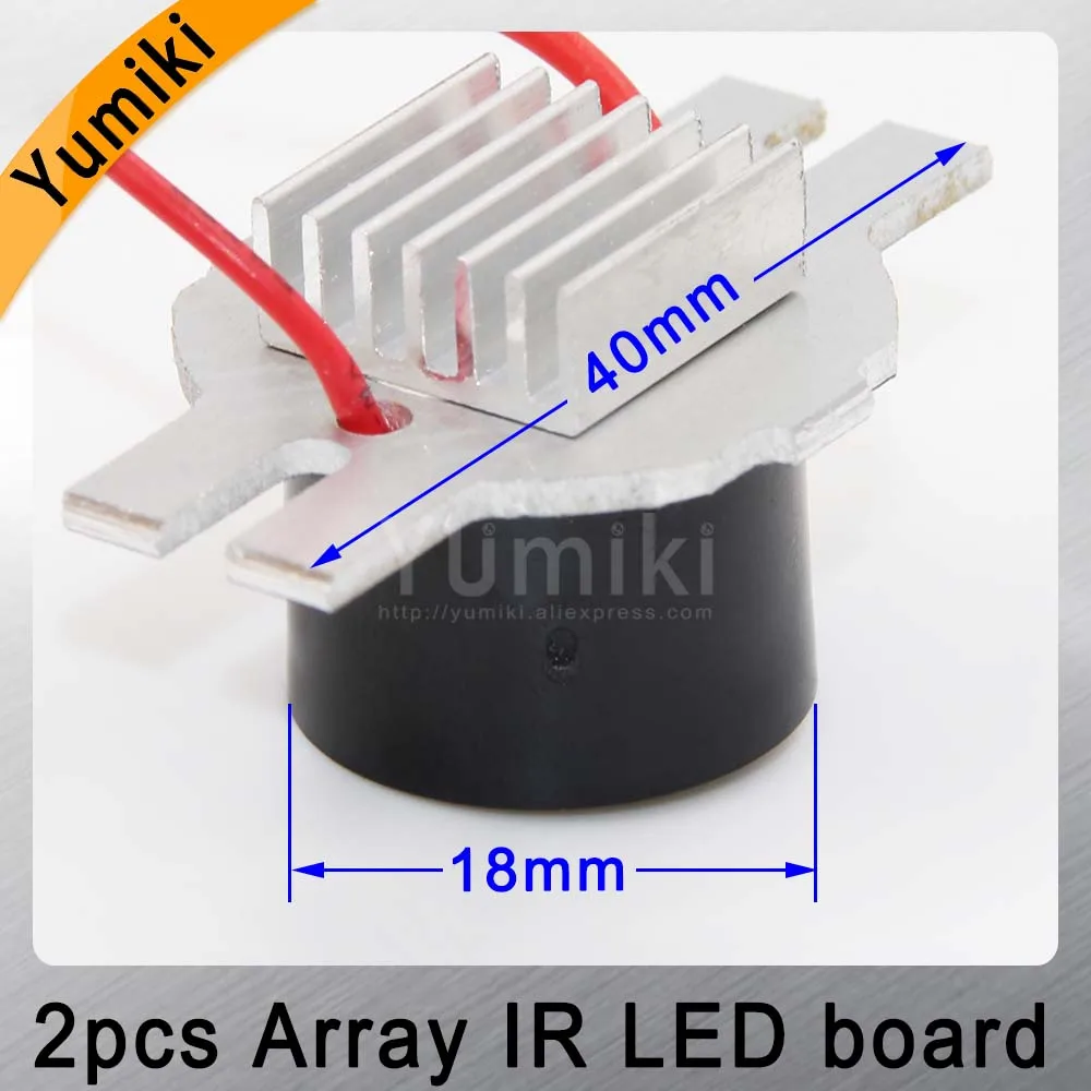  Yumiki infrared light 2 pcs Array IR LED board for Surveillance camera night vision diameter CCTV A - 32962722947
