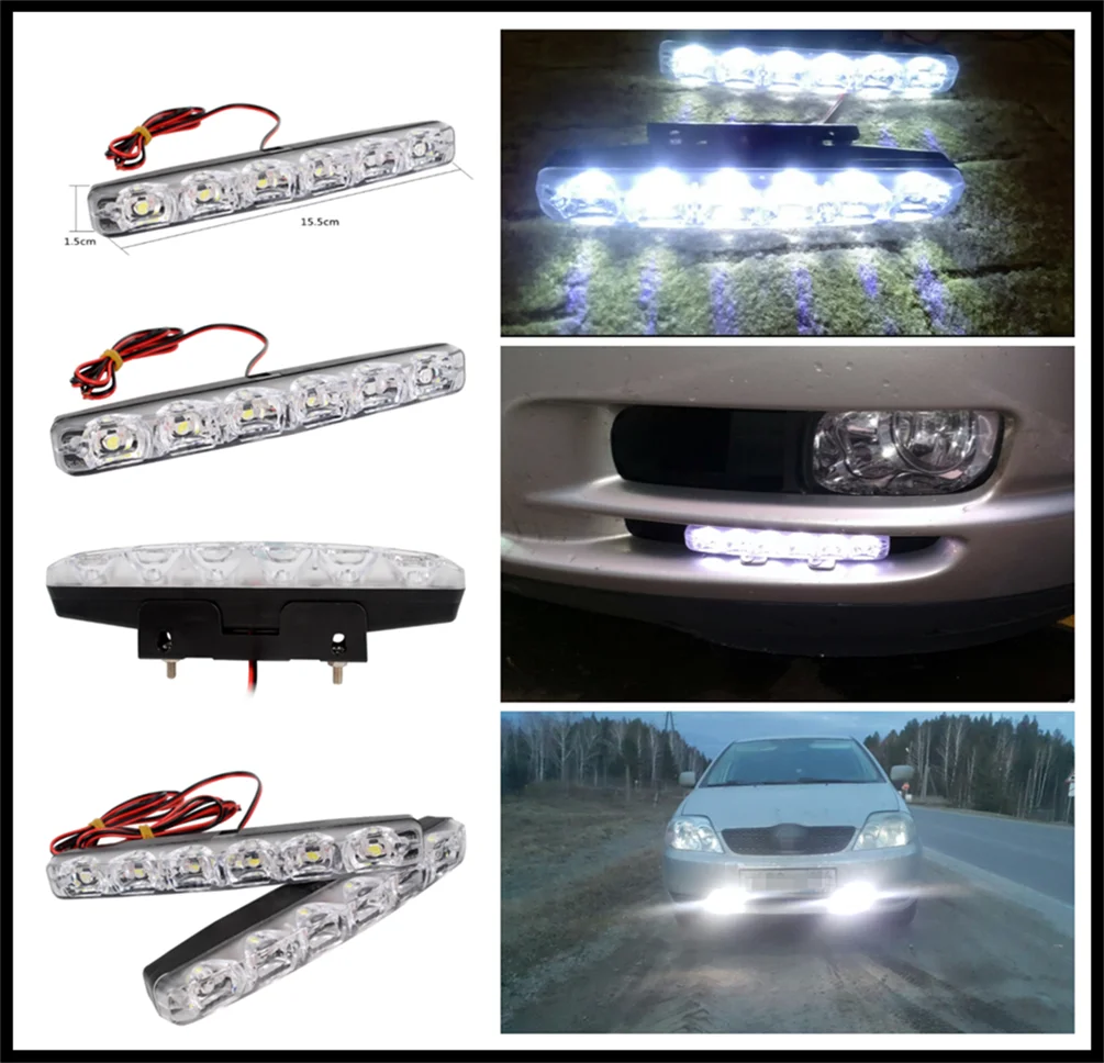 

2pcs LED motorcycle car daytime running lights modeling anti-fog for Kia Forte Ceed Stonic Stinger Rio Picanto Niro
