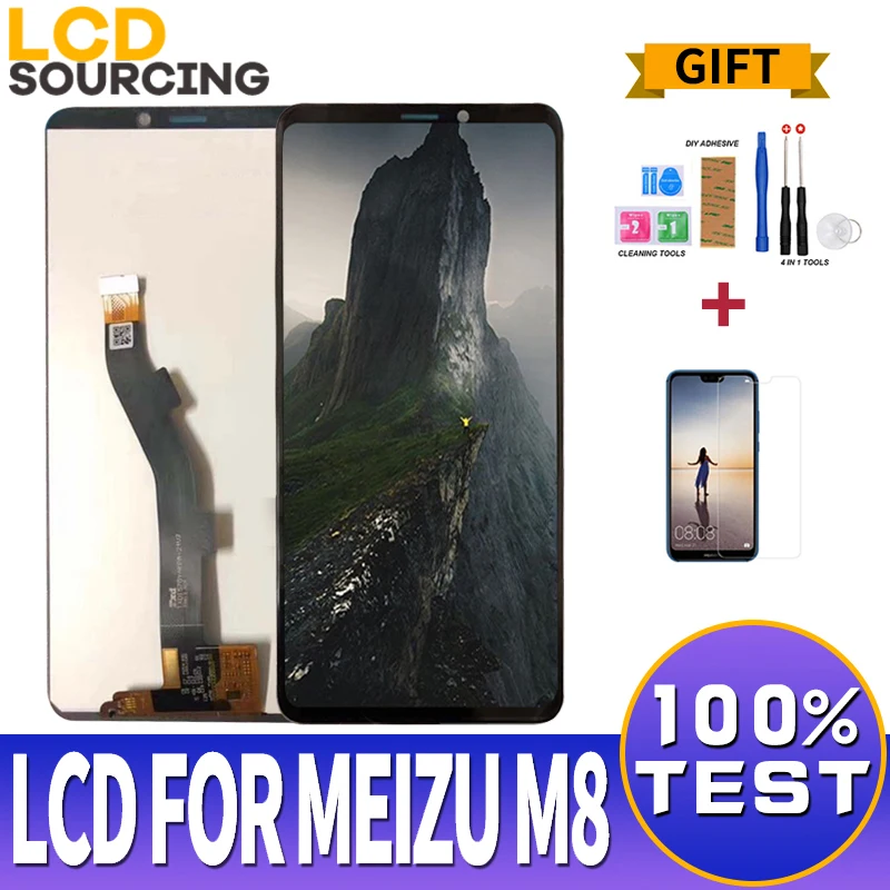 ЖК дисплей 5 7 дюйма для Meizu M8 сенсорный экран сенсорная панель дигитайзер в сборе