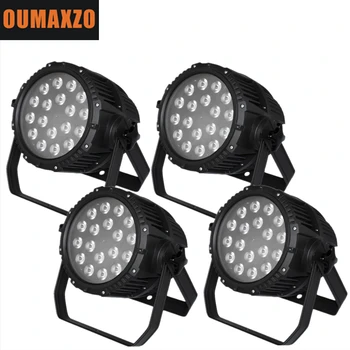 

4pcs/lot Waterproof 18X12W LED DJ Par Light 4 in 1 RGBW PAR64 DMX Stage Lighting