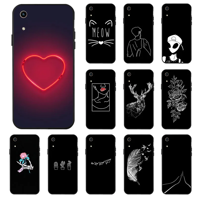Cartoon Back Cover For Huawei Honor play 8A Coque Case Honorplay 8 A Silicone Soft TPU back |