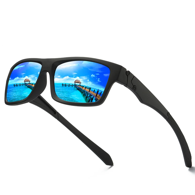 

Blue Polarized Sunglasses Men Driving Glasses Retro Square Sunglasses Mens 2019 Brand Designer Sunglasses Shades Men UV400