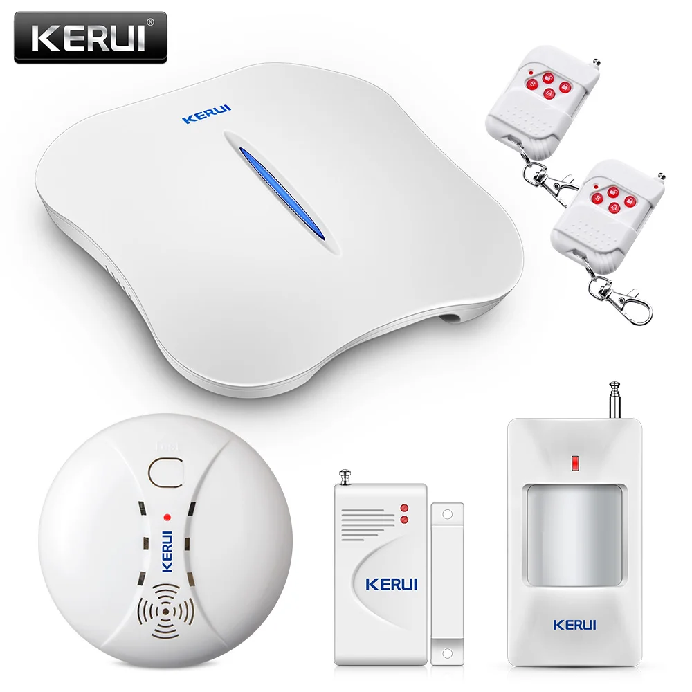 KERUI W1 Burglar Alarm System WiFi PSTN Smart Home Security Mini Convenient Portable Fire Protection APP Remote Control KERUI W1 Burglar Alarm System WiFi PSTN Smart Home Security Mini Convenient Portable Fire Protection APP Remote Control