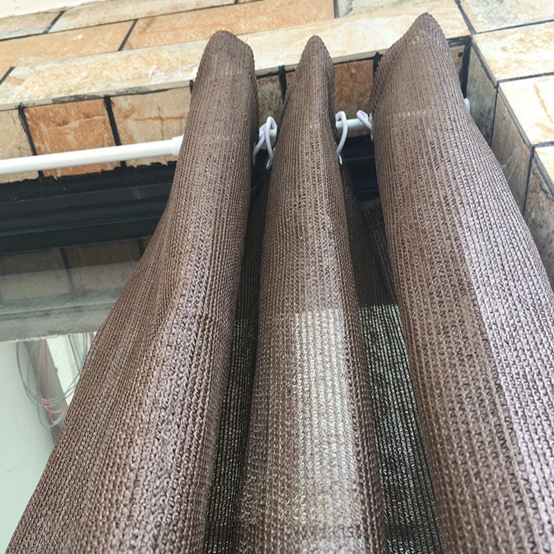 Затенение Затвор Занавес Солнцезащитная сетка HDPE сетка изоляция окна балкон солнцезащитный крем съемный телесный УФ-сетка вентиляция