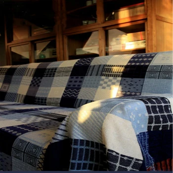 

New chenille sofe blanket on the bed quality towel/blanket Beautiful Lattice Rectangular Geometric blanket home decor sofa throw