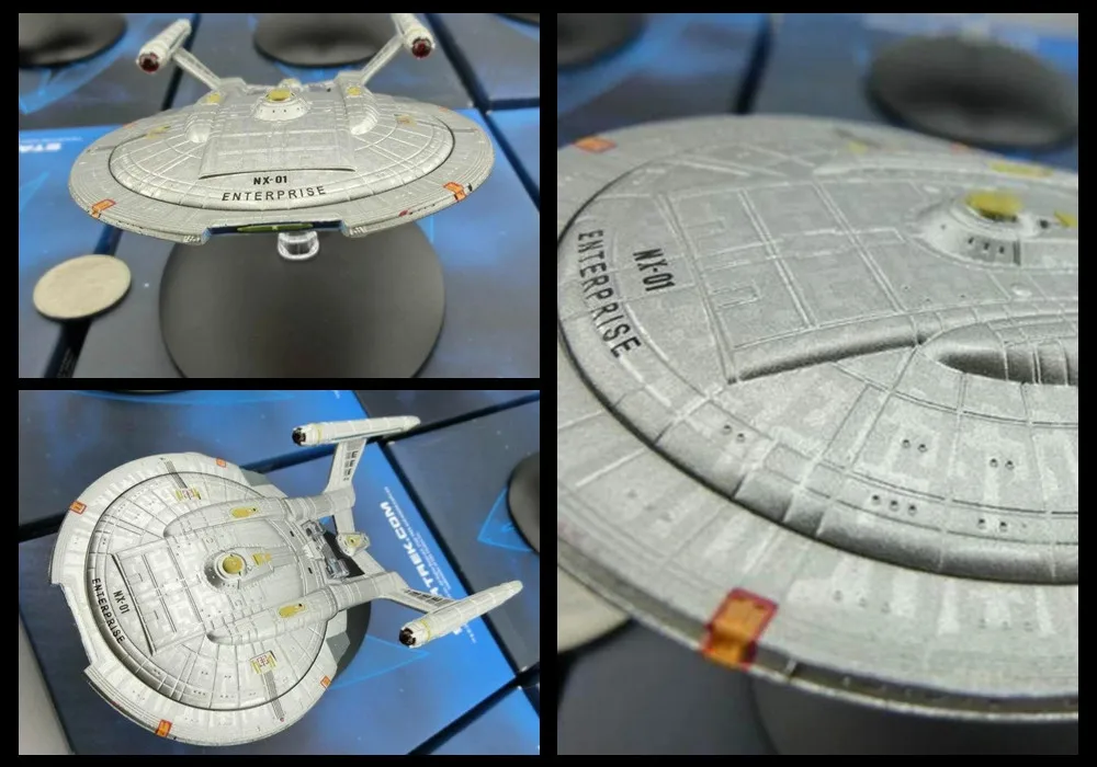 Star Trek La colección oficial de naves Eaglemoss Model Ship Box Enterprise NX-01 Colector de héroes 