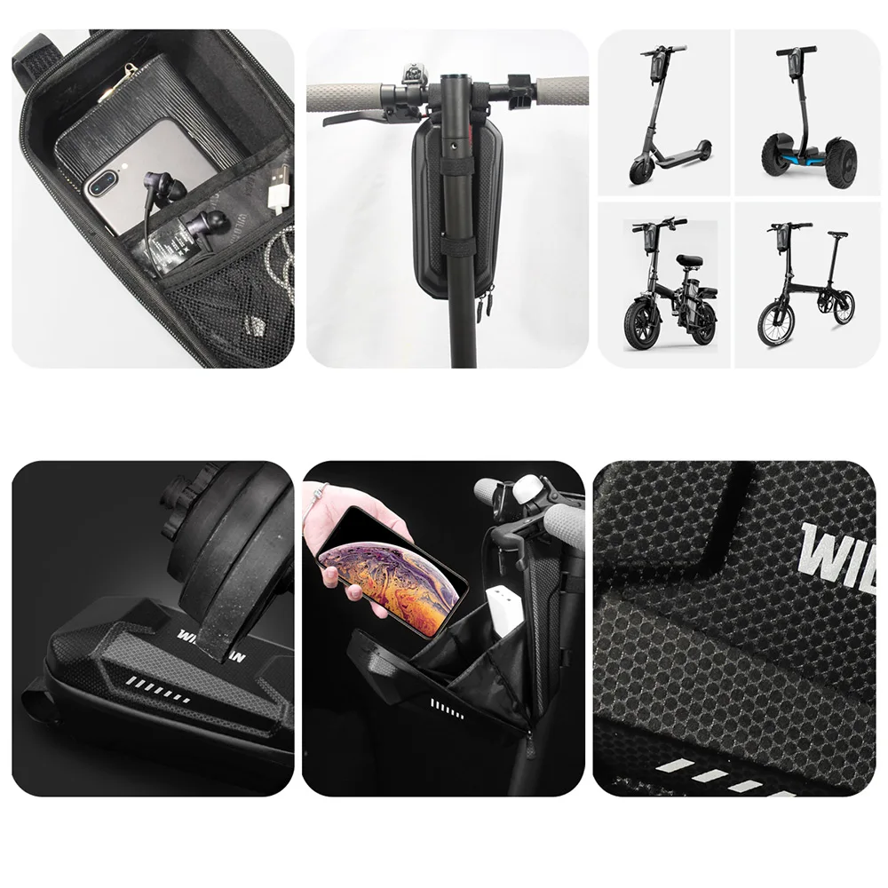 Handle Front Bag for Xiaomi M365 Electric Scooter Folding Bicycle Head Bags Carrier Hanging Bag Waterproof Bike Storage Bags