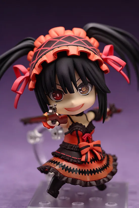 10 см Nendoroid Date A Live Tokisaki Kurumi 466# фигурка ПВХ игрушки коллекция кукла аниме мультфильм модель для друга подарок