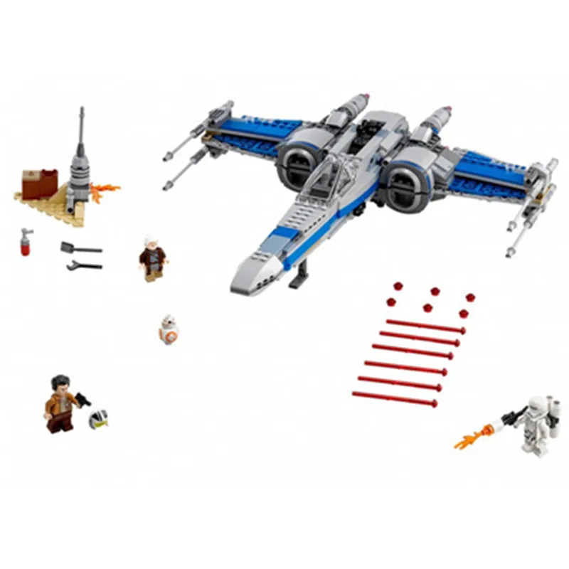 

740pcs Diy Star Series Wars Rebel X-Wing Fighter Blocks Assembled Compatible With Legoingly Brick Toys for Children