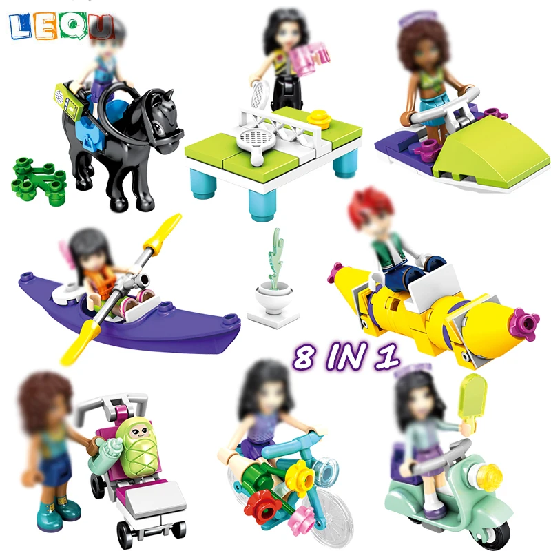 

Girl Friends Building Blocks Brick Princess Figure Snow Queen Ice Castle Building Blocks Set Gift Toys LegoINGlys