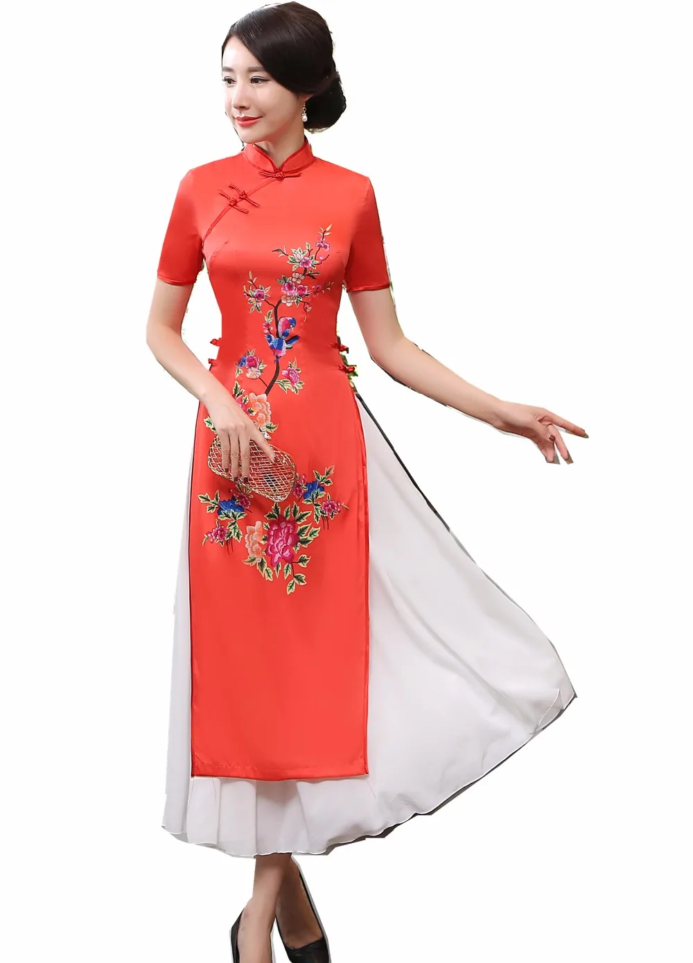 Шанхайская история Вьетнама aodai Китайская традиционная одежда для женщин Qipao