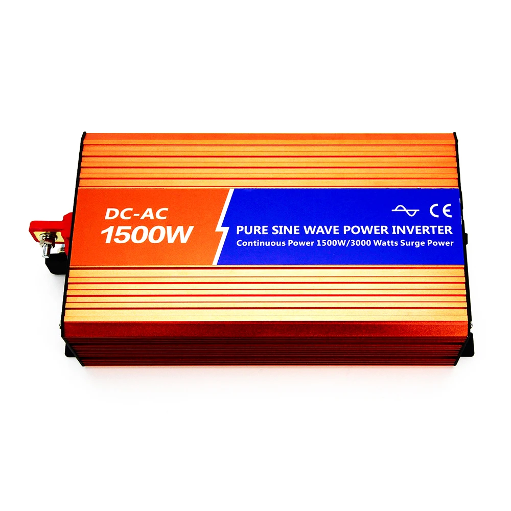 

MAYLAR@ 1500W 24VDC 110V/120V/220V/230VAC 50Hz/60Hz Peak Power 3000W Off-grid Pure Sine Wave Solar Inverter or Wind Inverter