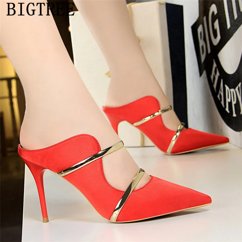 2020 Shoes Women Pumps Mules High Heels Wedding Shoes Bride