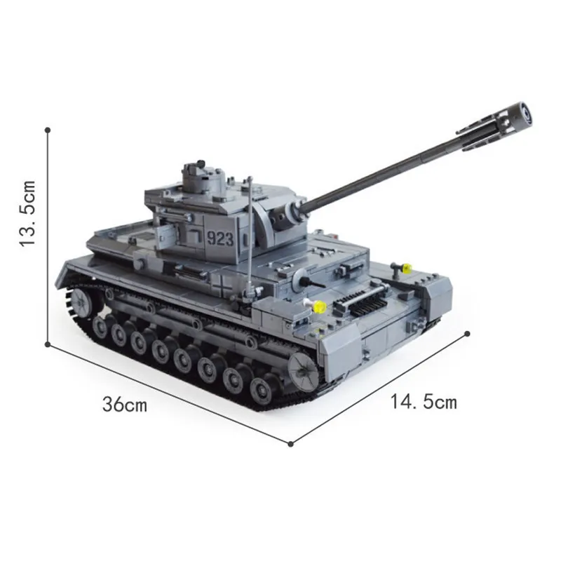 1193 штук военный большой Panzer Характеристическая вязкость полимера Танк модель