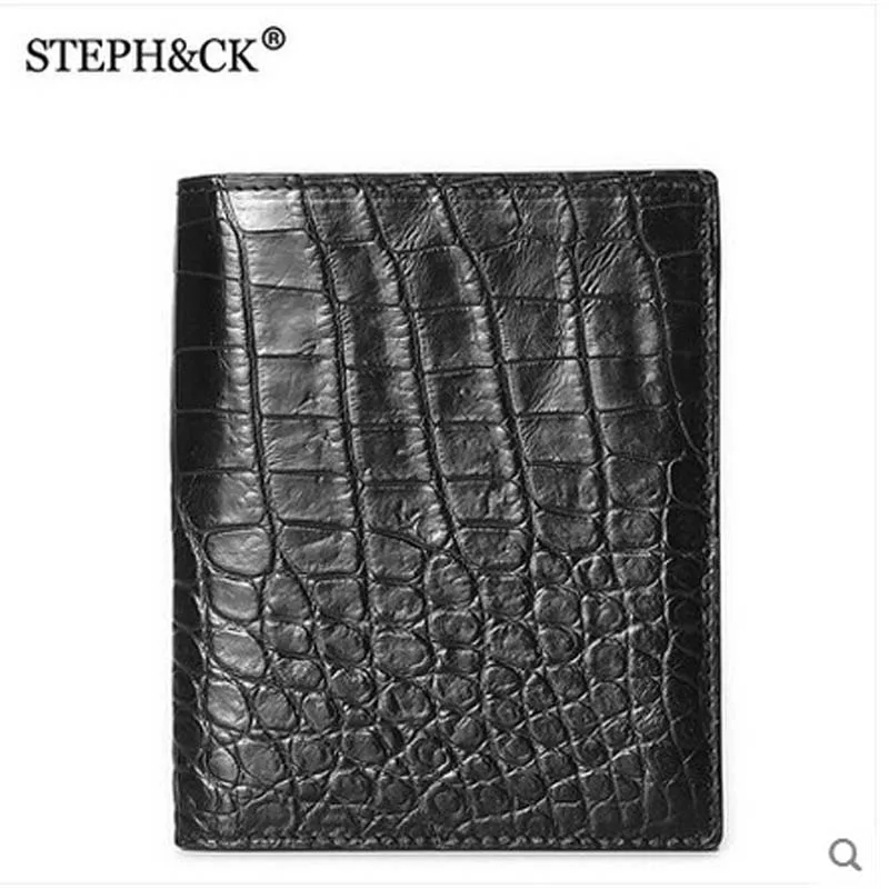 2018 shidifenni crocodile Wallet men's casual men wallet vertical crocodile leather wallet man