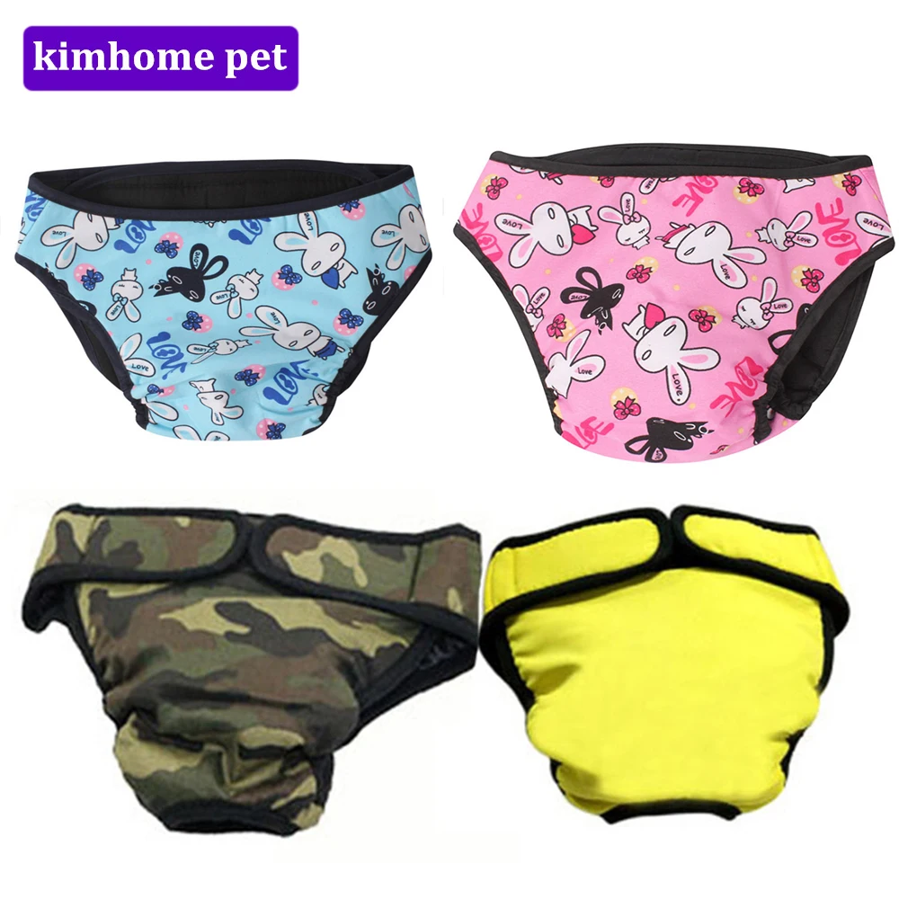 

Dogs Sanitary Physiological Pants Cotton Washable Comfortable 4 colors 6 Size Pet Underpants Shorts Panties Underwear MPD100