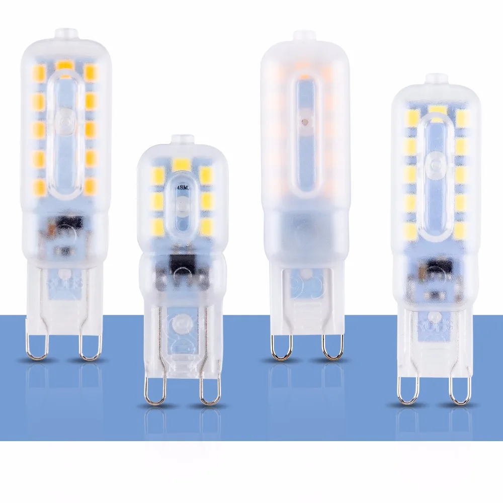 Ампулы светодиодный G9 220 V Кукуруза лампы G9 удара 3 W светодиодный лампы 14 22 светодиодный S лампы 5 W прожектор сменная галогенная лампа