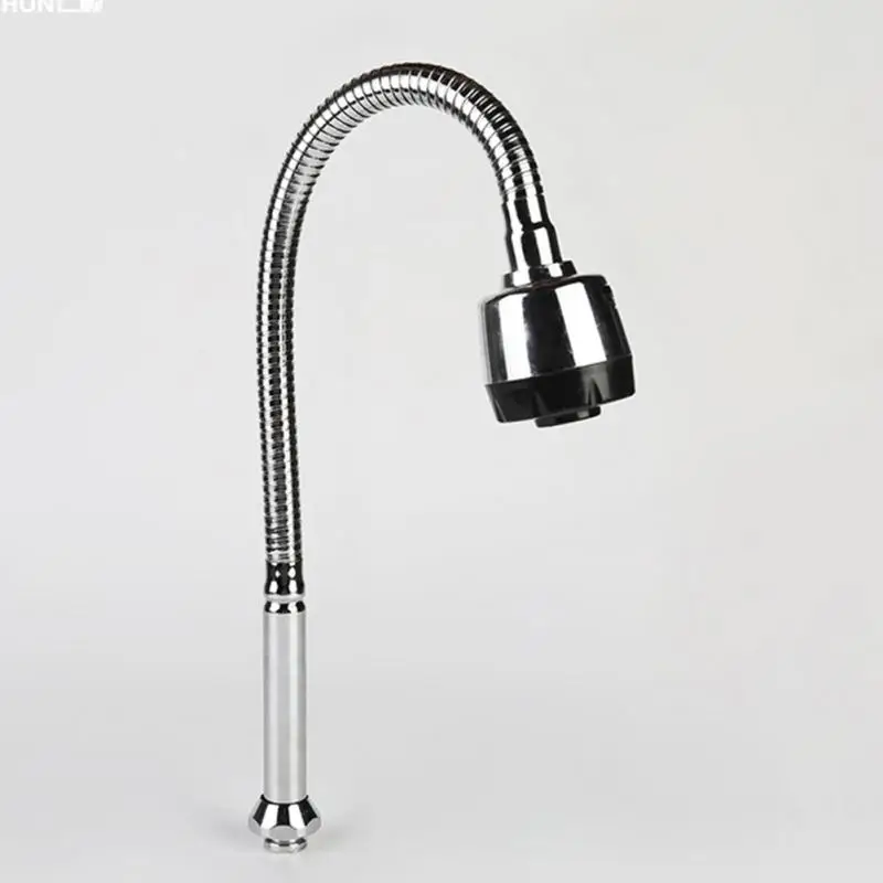 

New 360 Degree Rotation Faucet Stainless Steel Sink Faucet Spout Kitchen Sink Faucet Pipe Fittings Single Handle Connection