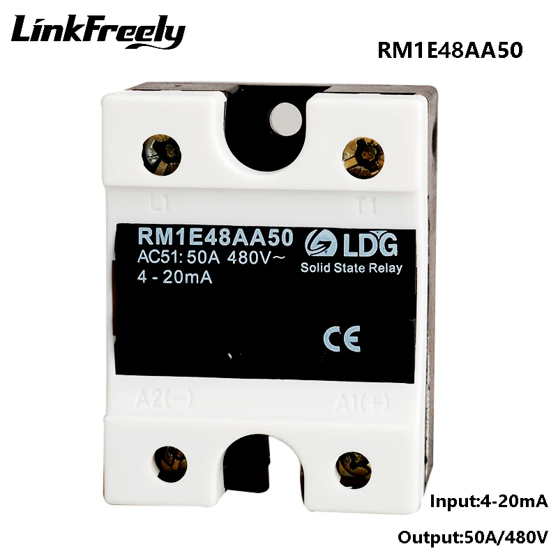 RM1E48AA50 2pcs 50A 220V Relay Solid State2SCR Output:42-530VAC Input:4-20mAElectrical Voltage SMD Mini Relay Module Factory RM1E48AA50 2pcs 50A 220V Relay Solid State2SCR Output:42-530VAC Input:4-20mAElectrical Voltage SMD Mini Relay Module Factory