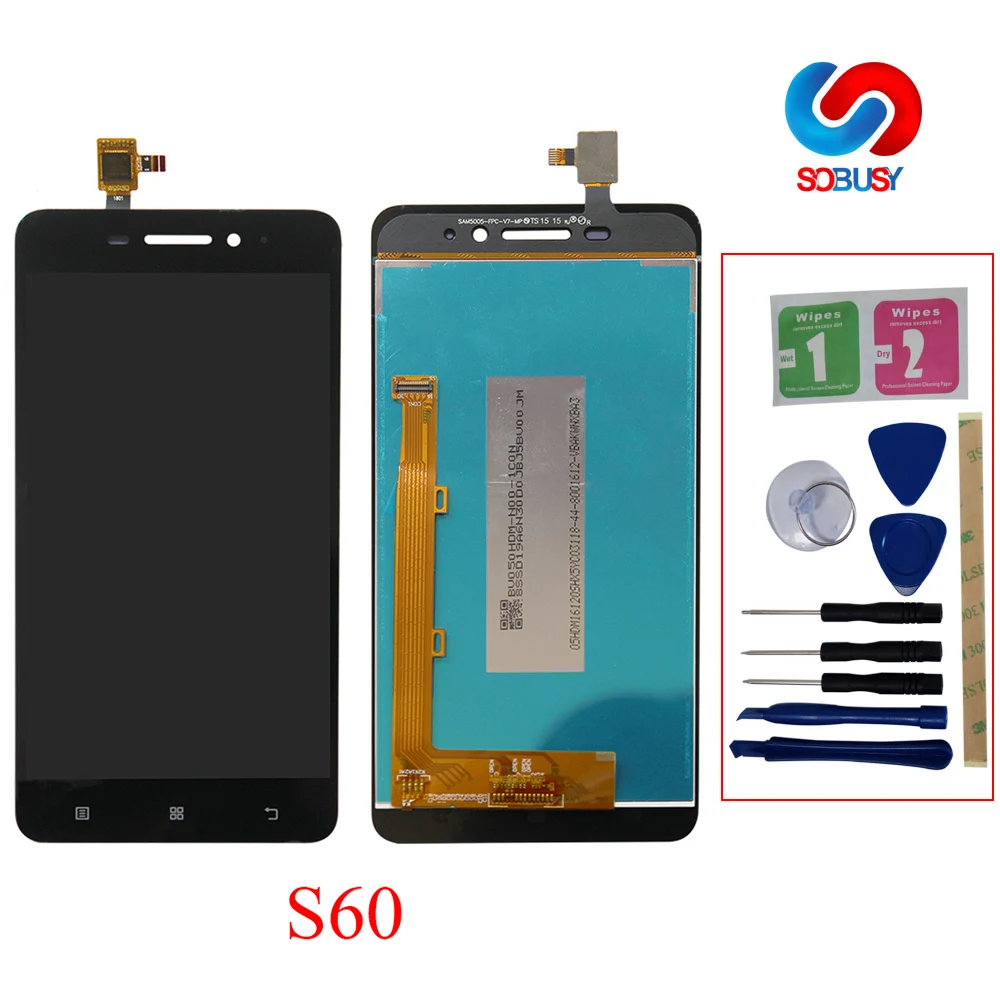 Оригинальный 5 0 &quotЖК-дисплей для Lenovo S60 S60W S60A ЖК-дисплей с дигитайзером сенсорная