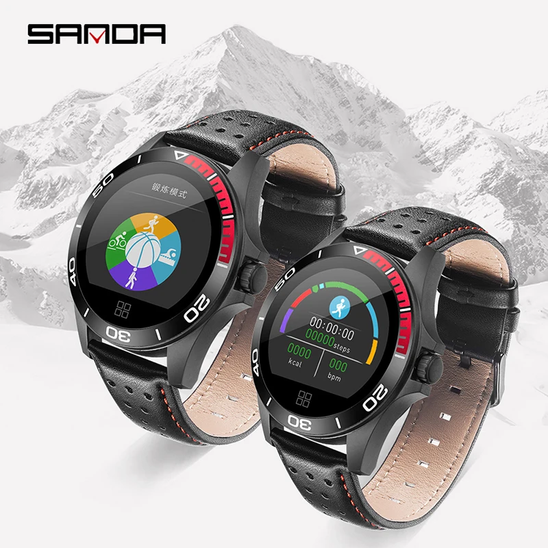 Новые умные часы SANDA с Bluetooth мужские и женские спортивные Смарт пульсометром