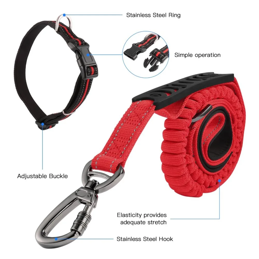 2 в 1 Multi-functional гибкий Выдвижной Поводок для домашних животных Тяговый канат и Pet