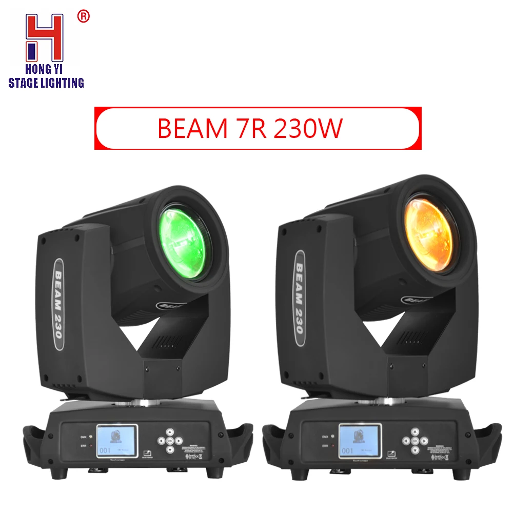 

Moving head stage lighting lyre 7R 230W beam spot light gobos+colors dmx512 control for professional dj stage lights 2pcs/lot