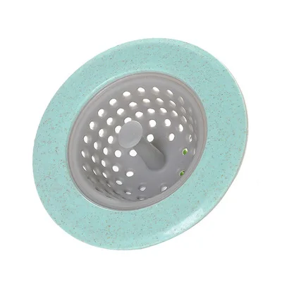 Силиконовый Фильтр-пробка для кухонной раковины Ванная комната слив раковина Крышка для дренажа раковина дуршлаг канализационный фильтр для волос фильтр Анти-Блокировка - Цвет: green