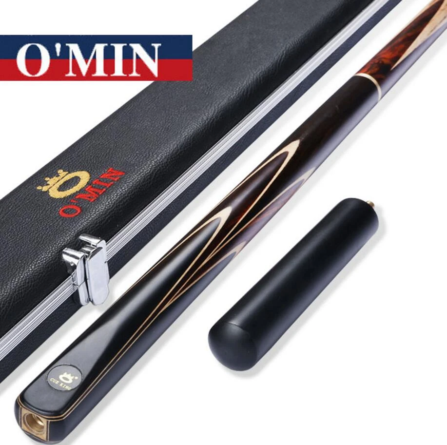 O'min 3/4 Snooker Cues 9.5mm/10mm/11.5mm Tip Snooker Cues Case Set