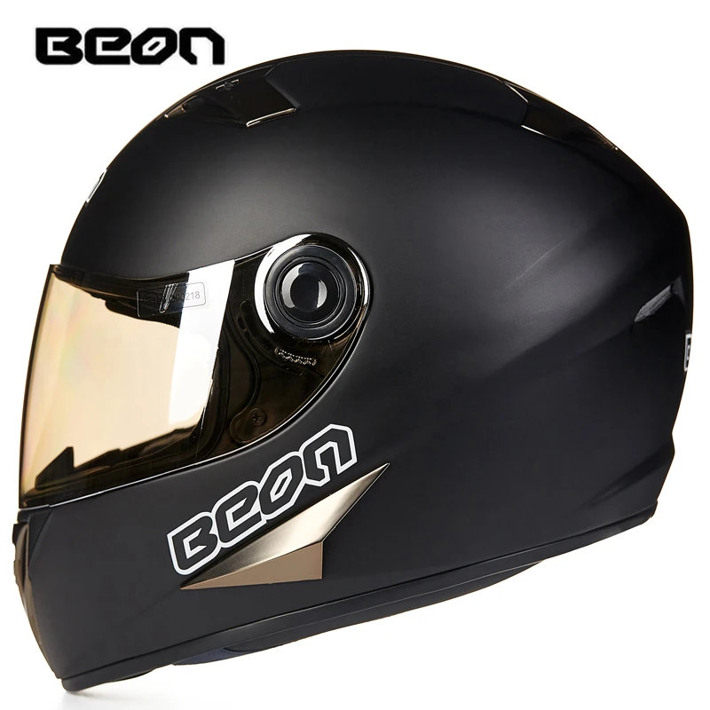Классический мотоциклетный шлем BEON Four Seans для картинга на все лицо|helmet retro|brand