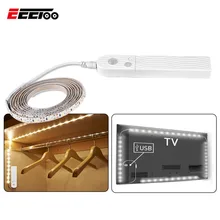 1 м 2 м 3 м светодиодная подсветка под шкаф полоса кухня PIR датчик движения под кровать лампа для шкафа шкаф для лестниц коридора батарея