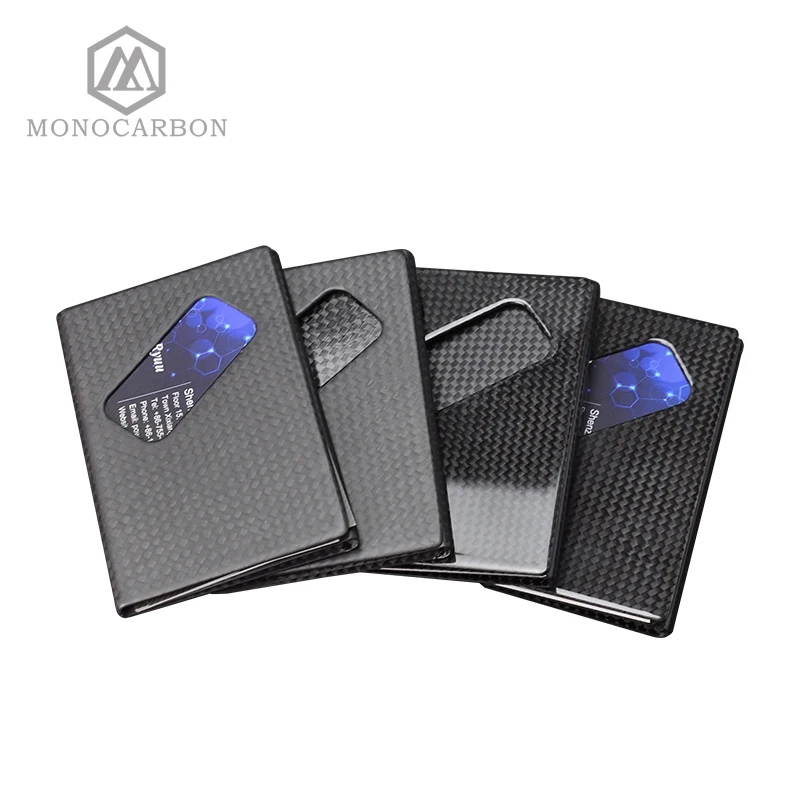 Новейший дизайн роскошный держатель для карт из чистого углеродного волокна