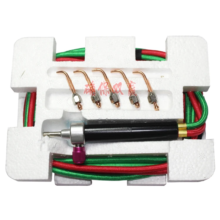 Mini Smith Torch With 5 Tips Soldering Equipment Gold Welding Torch +1pc Soldering Blade Free Gas Torch Flame Welding Tools (3)
