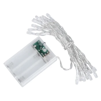 

Brand New 2m 20 LED Battery Operated Christmas Wedding Fairy String Lights,Warm white