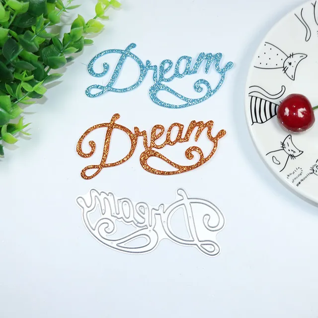 dream letter metal stencil metal cutting dies for diy scrapbooking dream letter