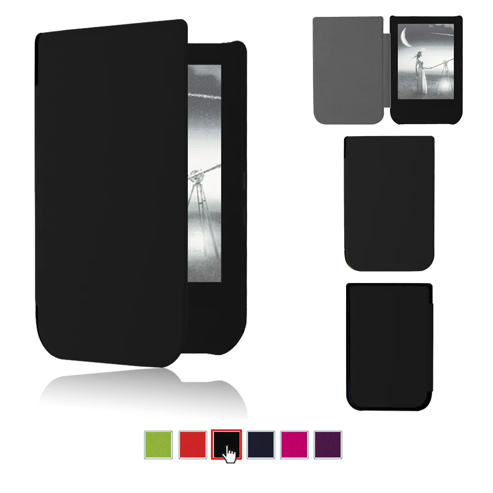 Auto Sleep Smart PU Leather Cover Case For 2016 Pocketbook Touch HD 6 Inch Ereader Case