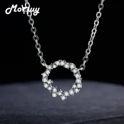 MoBuy классический Стиль 100% стерлингового серебра 925 пена круг океана Цепочки и ожерелья и кулон ювелирных украшений для Для женщин подарок