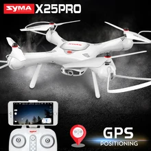SYMA X25PRO Drone With 720P Camera HD Quadrocopter Drone GPS FPV Transmission RC Helicopter Quadcopter Drones Dron global drone visuo xs809hw upgrade xs812 gps drone folding selfie dron with hd fpv camera quadrocopter rc drones with camera hd