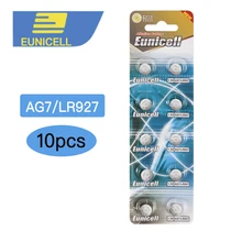 10 шт. AG7 LR927 LR57 SR927W 399 GR927 395A 1,55 V батарейные батареи для часов, игрушки, пульты