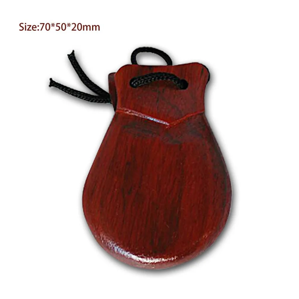Beste Orff wereld EEN Pc Houten Castagnetten Houten Percussie Flamenco Muziekinstrument Onderwijs Kind Intellectuele Ontwikkeling Luisteren