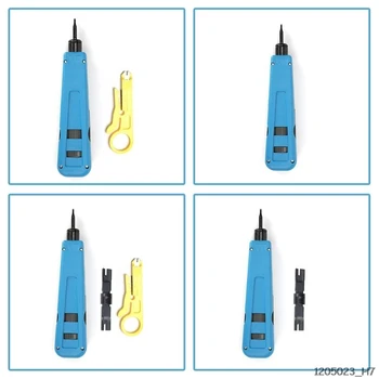 

110 and BK Network Wire Cable Cat6/Cat5e Telephone Impact Terminal Insertion Tools & Extra Network Wire Stripper
