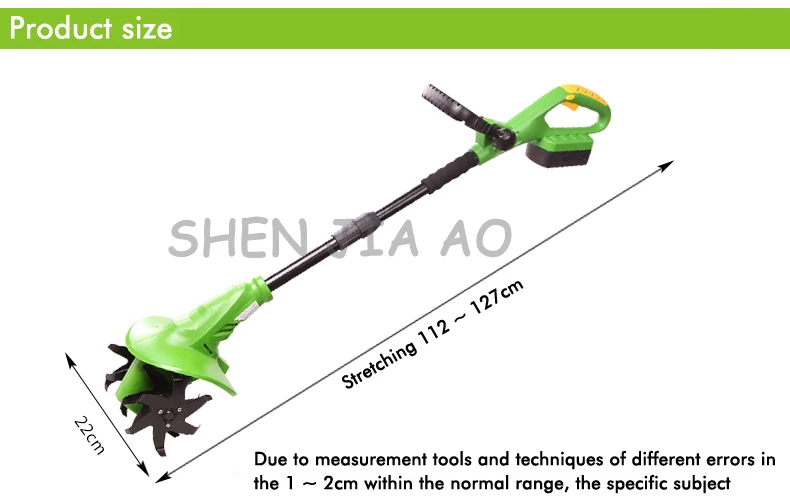 18 в перезаряжаемая микро-машина для обработки почвы электрическая мотыга Электрический рыхлитель ET1401 Электрическая Микро-машина для обработки почвы 1 шт