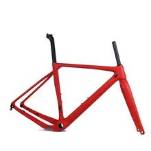Montura de bicicleta de grava con marco completo de carbono para bicicleta de carretera y Ciclocross Tamaño del marco: marco de bicicleta de grava de freno de disco S/M/L/XL
