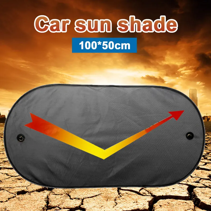 Vehemo заднее окно 100*50 автомобильный солнцезащитный козырек Авто УФ Защита портативный автомобильный Стайлинг
