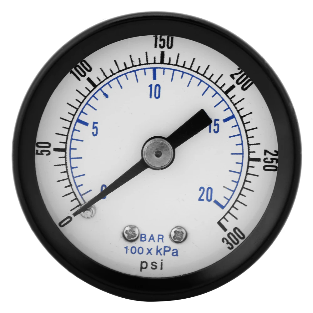 

Mini Pressure Gauge For Fuel Air Oil Liquid Water 0-20bar / 0-300psi 1/8" BSPT Thread Vacuum Meter Car Instruments