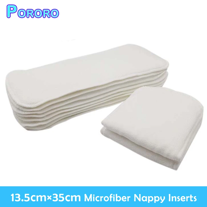 4 Layers Soft Reusable Newborn Baby Bamboo Charcoal Cotton Liners Cloth Diape LD