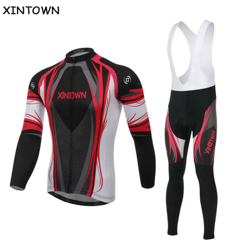 XINTOWN Team Bike Bicycle Jersey+ bib pants Suit Women Men Cycling ...