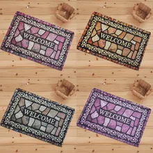 Домашние дверные коврики Добро пожаловать для входного персонажа противоскользящие MG02 камни коврики с узором гостиная пыленепроницаемые коврики для ванной комнаты