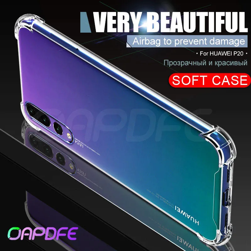 

Soft Shockproof Case For Huawei P10 P20 Lite Plus Pro Clear full Protective shell For Honor 9 10 Lite V10 V9 Play Silicone Cases