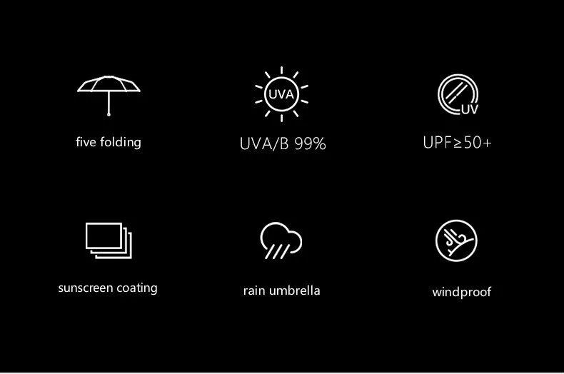 Зонт с защитой от уф мини Карманный Зонт Компактный складной зонт от солнца и дождя 3/5 складной светильник анти маленький дорожный женский зонт RG030